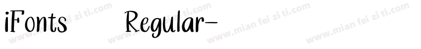 iFonts周年体 Regular字体转换